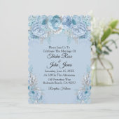 Iets Blue Wedding Collectie Kaart (Staand voorkant)