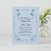Iets Blue Wedding Collectie Kaart (Staand voorkant)