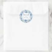 Iets Blue Wedding Collectie Ronde Sticker (Tas)