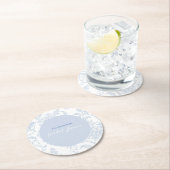 Iets Blue Wildflower Bridal Shower Invitation Ronde Kartonnen Onderzetter (Insitu)