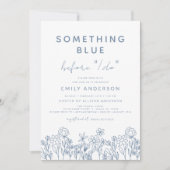 Iets Blue Wildflower Vrijgezellenfeest Kaart (Voorkant)