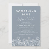 Iets Blue Wildflower Vrijgezellenfeest Kaart (Voorkant)