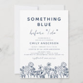 Iets Blue Wildflower Vrijgezellenfeest Kaart (Voorkant)