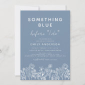 Iets Blue Wildflower Vrijgezellenfeest Kaart (Voorkant)
