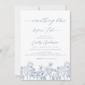 Iets Blue Wildflower Vrijgezellenfeest Kaart (Voorkant)