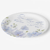 Iets Blues voor ik Trouwfeest doe Papieren Bordje (Gekanteld)