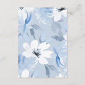 Iets Bluws | Elegante Bloemrijke Bruidsdouche Bedankkaart (Achterkant)