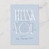 Iets Bluws | Elegante Bruidsbloemen Bruidsshower Bedankkaart (Voorkant)