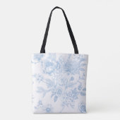 Iets Bluws voor ik Blauwe Bloemendoek Doe Tote Bag (Achterkant)