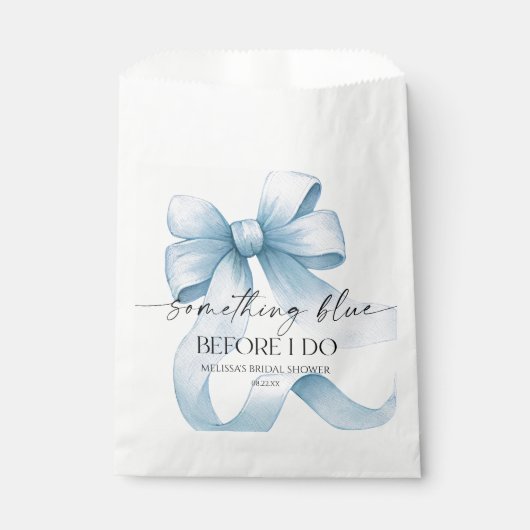 Iets Bluws voor ik Blauwe Boog Bruidsdouche doe Bedankzakje (Voorkant)