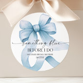 Iets Bluws voor ik Blauwe Boog Bruidsdouche doe Ronde Sticker