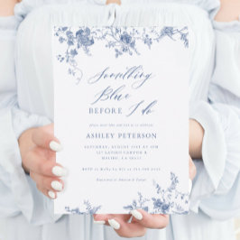 Iets Bluws voor ik Bruidsmeisje Word Kaart