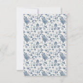 Iets Bluws voor ik Bruidsmeisjes Borrel Bloemen Bedankkaart (Achterkant)