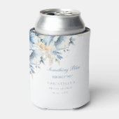 Iets bluws voor ik doe bloemige Bruids douche Blikjeskoeler (Blikje Voorkant)