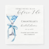 Iets Bluws voor ik Doe Martini Bruidsborrel Servet (Voorkant)