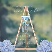 Iets Bluws voor ik Doe Martini Bruidsfeest Acryl Bord