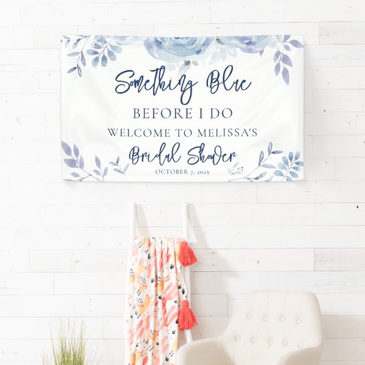 Iets Bluws voor ik het doe Bloemige Bruidsmeisjes  Spandoek (Insitu)