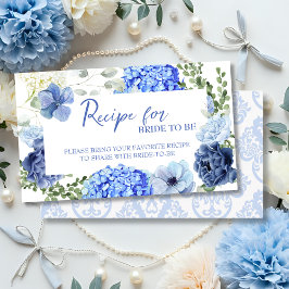 Iets bluws voor ik het recept voor de bruid doe informatiekaartje