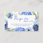Iets bluws voor ik het recept voor de bruid doe informatiekaartje (Voorkant)