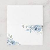 Iets bluws voor ik iets blauw bloemig doe plaatskaartje (Buitenkant ongevouwen)