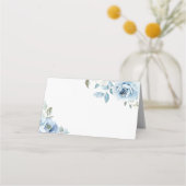 Iets bluws voor ik iets blauw bloemig doe plaatskaartje (Voorkant)