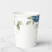 Iets Bluws voor ik Trouw Bloemige Bruidsdouche Papieren Bekers (Rechts)