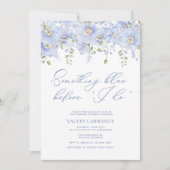 Iets Bluws Voor Ik Trouw Botanische Bruidsdouche Kaart (Voorkant)