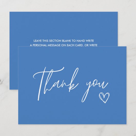 Iets bluws voor ik trouw bruids douche bedankkaart (Voorkant / Achterkant)