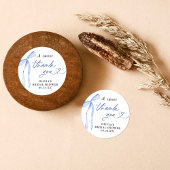 Iets Bluws voor ik trouw Bruidsdessertstickers Ronde Sticker