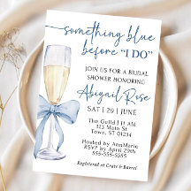 Iets Bluws voor ik trouw Bruidsshow Uitnodiging