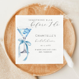 Iets Bluws voor ik trouw Martini Bruidsborrel Servet