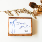 Iets Bluws voor ik trouw Verlovingskaart Bedankt