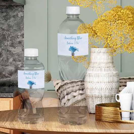 Iets Bluws Voor Mijn Bruidsmeisjes Bruiloft Waterfles Etiket