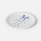 Iets Bluws voor mijn Bruidsmeisjesfeest Papieren Bordje (Gekanteld)