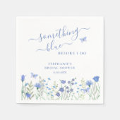 Iets Bluws voor mijn Bruiloft Bruidsfeest Servet (Voorkant)