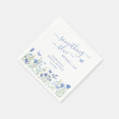 Iets Bluws voor mijn Bruiloft Bruidsfeest Servet (Hoek)