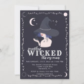 Iets boze heks Halloween feest Kaart (Voorkant)