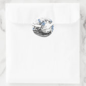 Iets breken ronde sticker (Tas)