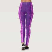 Iets comfortabeler Paarse strepen Leggings (Achterkant)