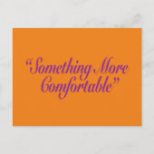 Iets comfortabeler Sinaasappel BG horizontaal Briefkaart (Voorkant)