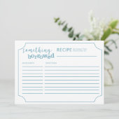 Iets dat geleend Vrijgezellenfeest ontvangt kaart (Staand voorkant)