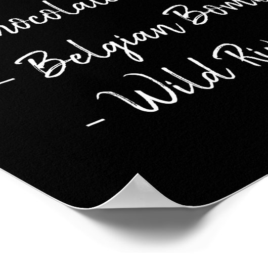 Iets dat is geleend, iets Brewed Beer Menu Poster (Hoek)