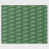 Iets dat je groene en witte feestdag Draag Cadeaupapier (Vlak)