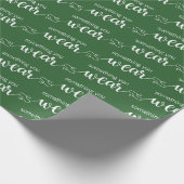 Iets dat je groene en witte feestdag Draag Cadeaupapier (Hoek)