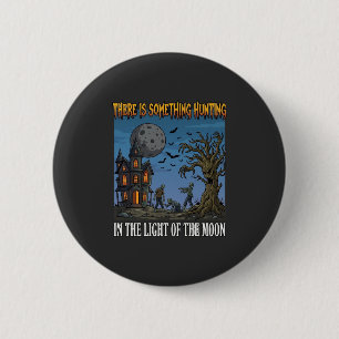 Iets dat licht jaagt op Halloween maan spookt Zom Ronde Button 5,7 Cm