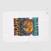 Iets dat maan Halloween Zombie Hand Graf behekst Golfhanddoek (Horizontaal)