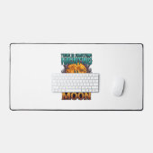Iets dat maan Halloween Zombie Hand Graf hekelt Bureaumat (Keyboard & Muis)