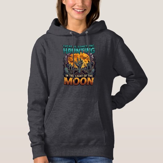 Iets dat maan Halloween Zombie Hand Graf hekelt Hoodie (Voorkant)