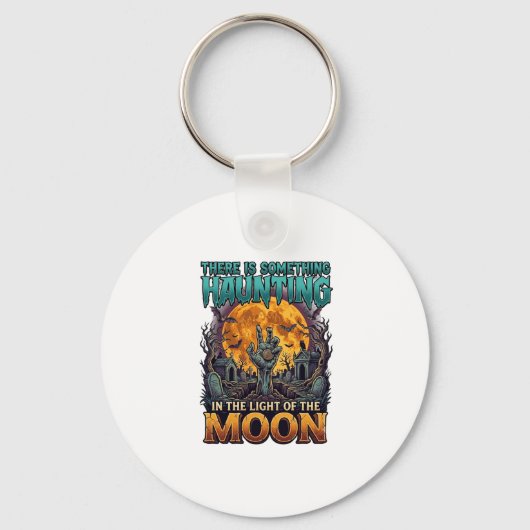 Iets dat maan Halloween Zombie Hand Graf hekelt Sleutelhanger (Voorkant)