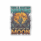 Iets dat maan Halloween Zombie Hand Graf hekelt Sticker (Voorkant)